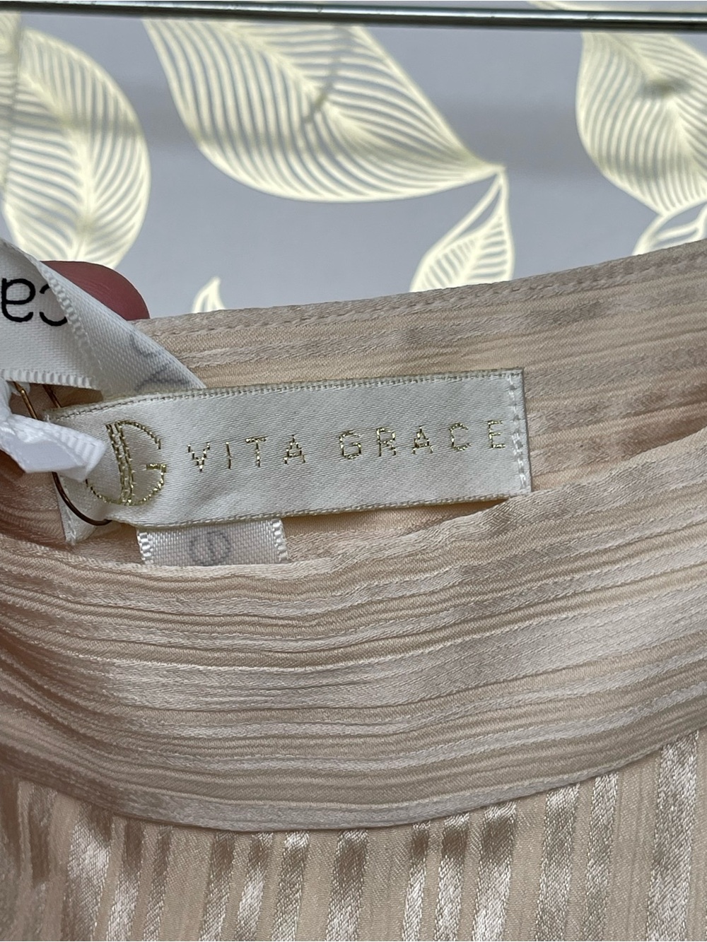 NWT Vita Grace Satin Peplum Top & Asymmetric Skirt Set S/M Champagne Luxury - Picture 5 of 13